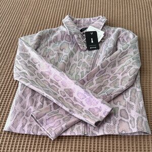 Privy Pastel Purple and Gray Textured Blazer